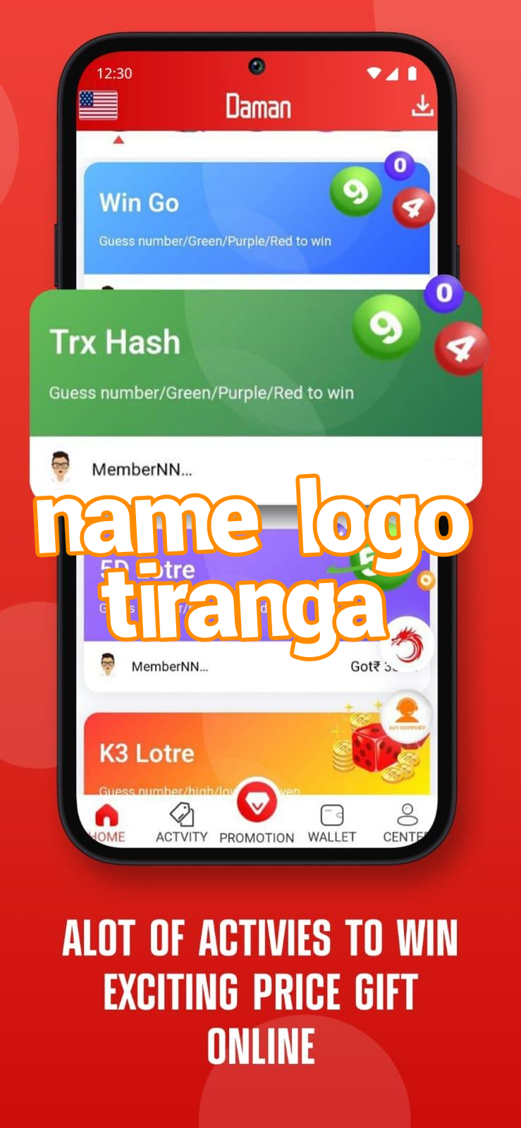 name logo tiranga Screenshots
